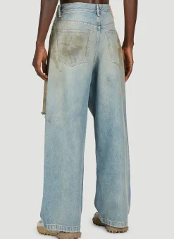 Men Acne Studios Jeans^1989 Distressed Wide Leg Jeans