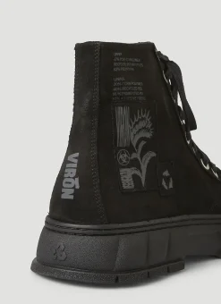 Men Virón Boots^1982 Waxed Canvas High-Top Sneakers