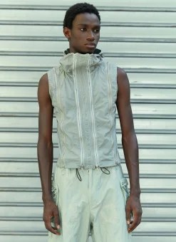 Men Charlie Constantinou Tops^Adjustable Fit Zip Vest