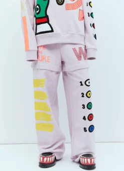 Men Walter Van Beirendonck Track Pants^Adjustable Length Track Pants
