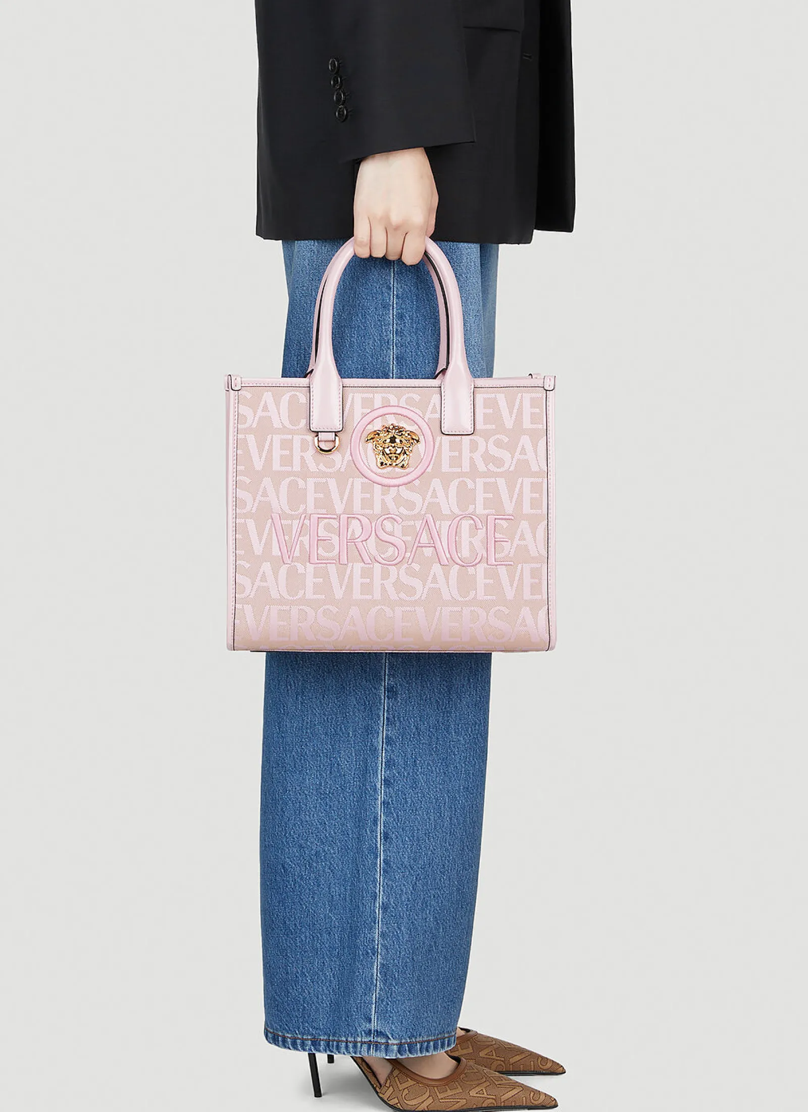 Allover Small Tote Bag>Versace Outlet