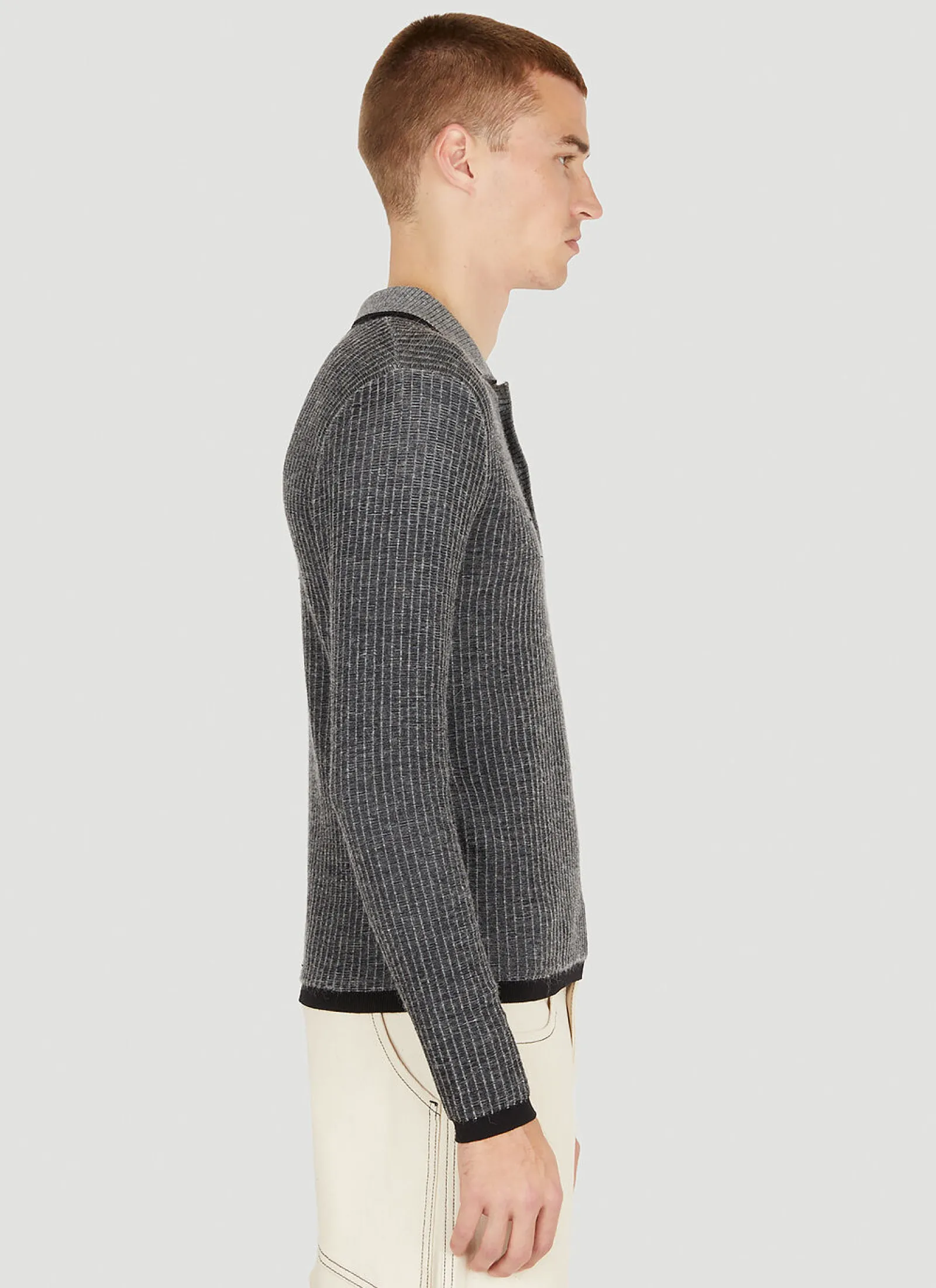 Men Eckhaus Latta Polo Shirts^Amoretto Knit Polo Top