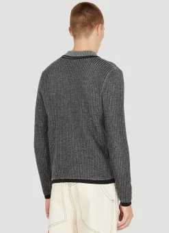 Men Eckhaus Latta Polo Shirts^Amoretto Knit Polo Top