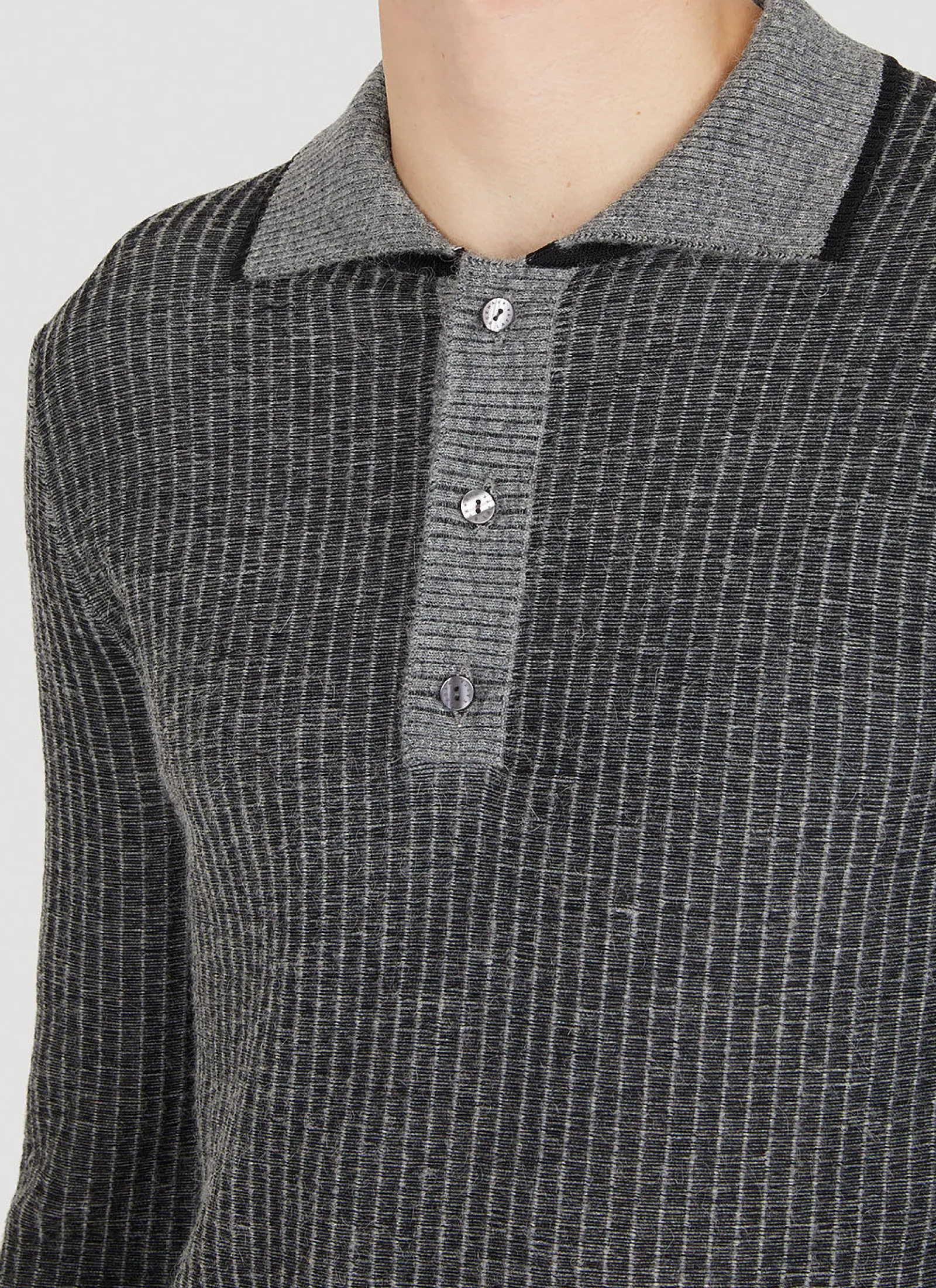 Men Eckhaus Latta Polo Shirts^Amoretto Knit Polo Top