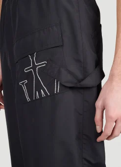 Men JW Anderson Track Pants^Anchor Logo Embroidered Twisted Track Pants