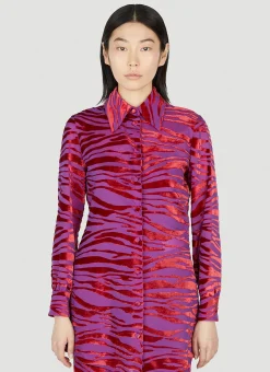 Animal Velvet Shirt>Gucci New