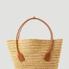 Arco Raffia Medium Tote Bag>Bottega Veneta Hot