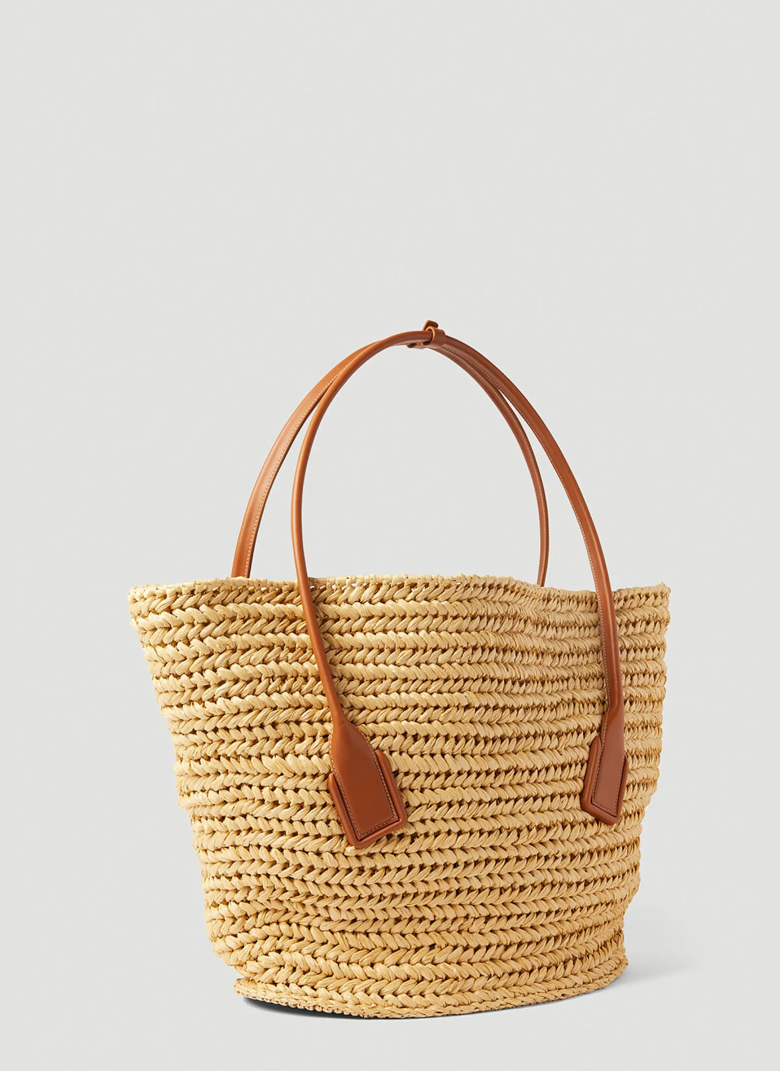 Arco Raffia Medium Tote Bag>Bottega Veneta Hot