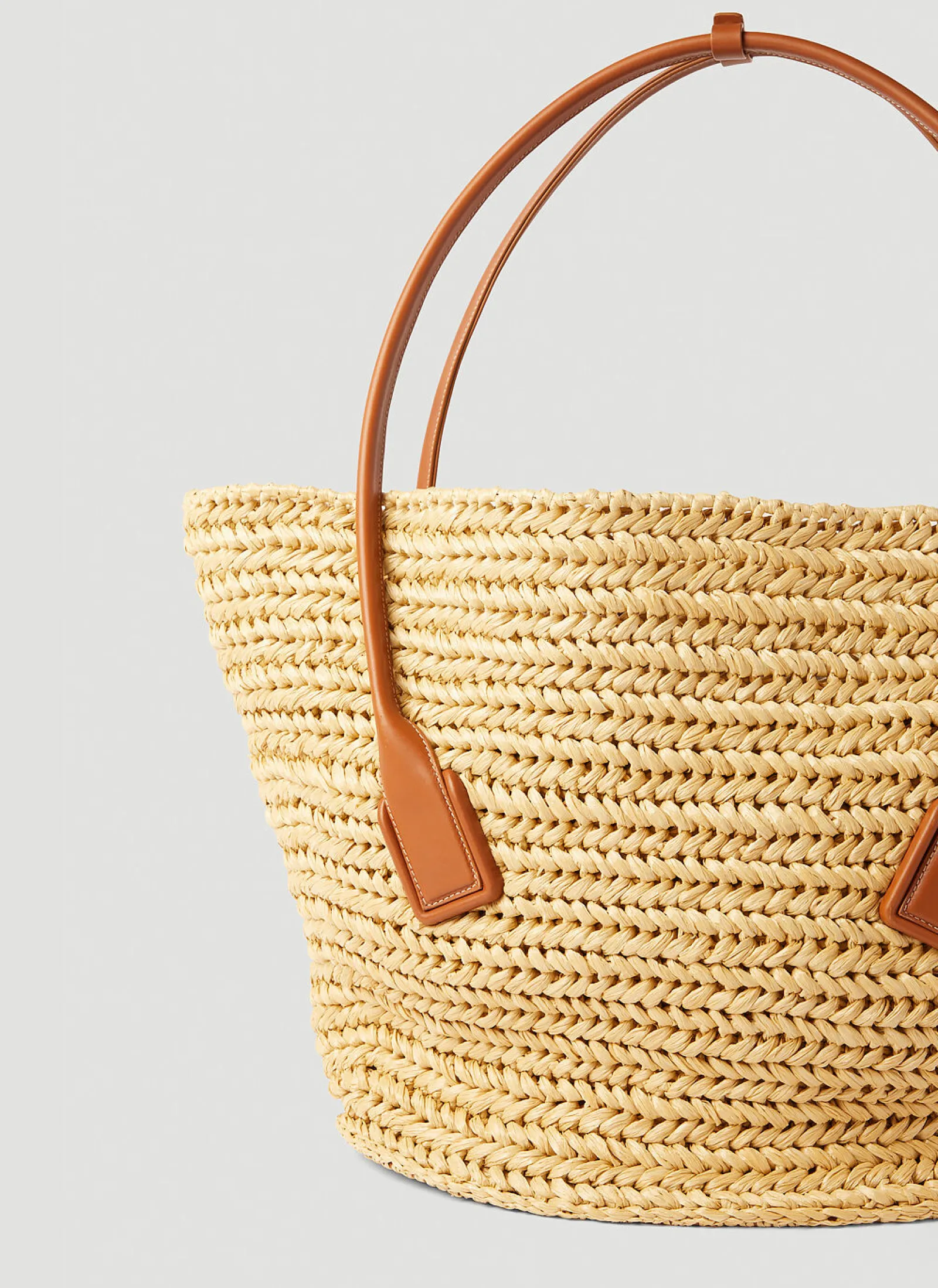 Arco Raffia Medium Tote Bag>Bottega Veneta Hot