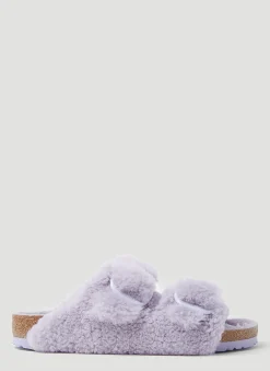 Arizona Big Buckle Shearling Sandals>Birkenstock Discount