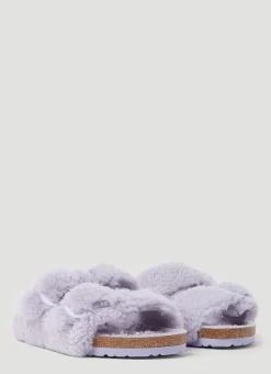 Arizona Big Buckle Shearling Sandals>Birkenstock Discount