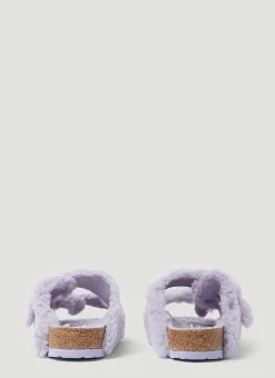 Arizona Big Buckle Shearling Sandals><noscript><img width=