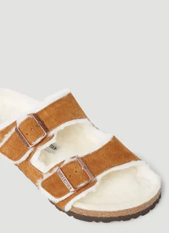 Arizona Shearling Sandals><noscript><img width=