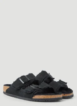 Arizona Shearling Two Strap Sandals>Birkenstock New