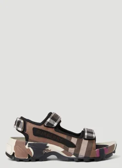 Arthur Check Sandals>Burberry Clearance