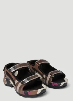 Arthur Check Sandals>Burberry Clearance