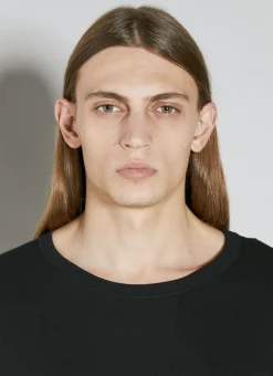 Men Yohji Yamamoto T-Shirts^Asymmetric Hem Long Sleeve T-Shirt