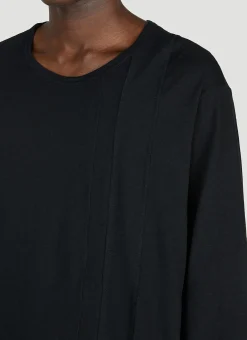 Men Yohji Yamamoto Tops^Asymmetric Long Sleeve Top