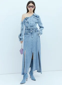 Asymmetric Neck Denim Jacket>Rokh Best