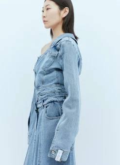 Asymmetric Neck Denim Jacket></noscript>Rokh Best