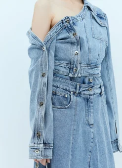 Asymmetric Neck Denim Jacket></noscript>Rokh Best