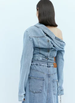 Asymmetric Neck Denim Jacket></noscript>Rokh Best