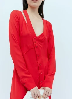 Asymmetric Seam Cut-Out Dress>Stella McCartney Discount