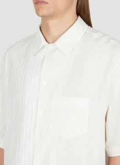 Men Lanvin Shirts^Asymmetric Stripe Shirt