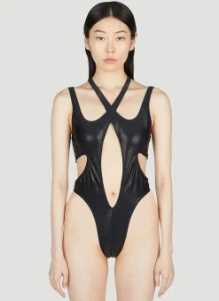 Asymmetric Swimsuit>Mugler