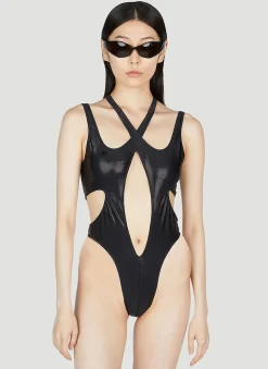Asymmetric Swimsuit>Mugler