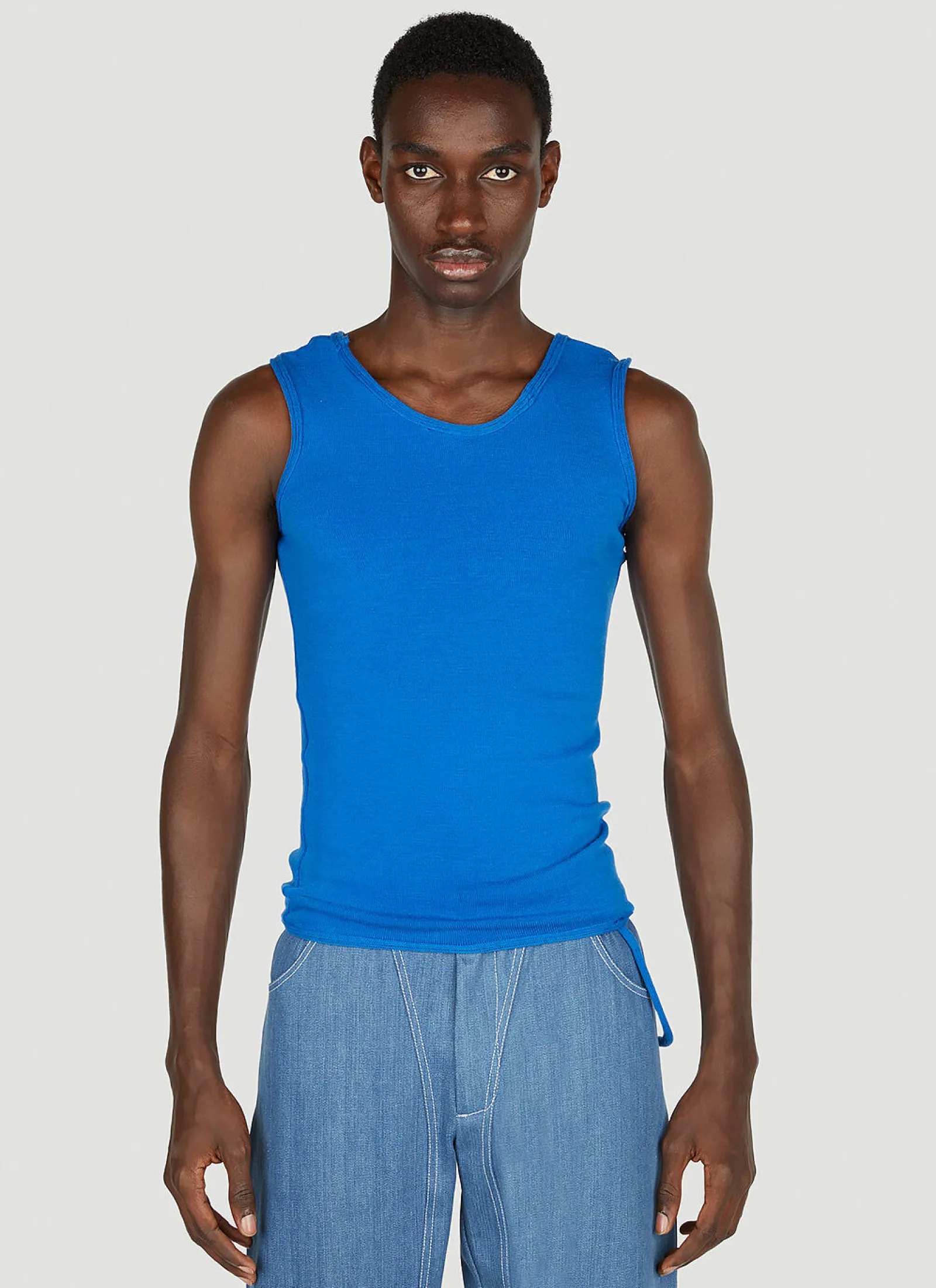 Men Mainline:RUS/Fr.CA/DE Tops^Asymmetric Tank Top