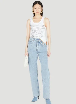 Asymmetric Waist Jeans>Y/Project New