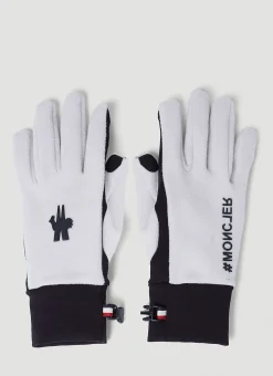 Men Moncler Grenoble Gloves^Attachable Logo Fleece Gloves