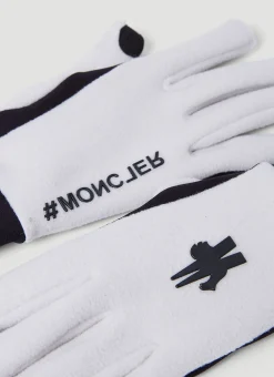 Men Moncler Grenoble Gloves^Attachable Logo Fleece Gloves