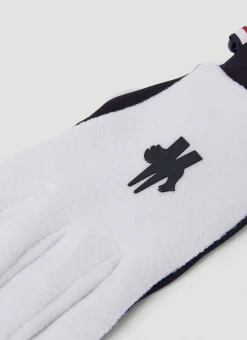Men Moncler Grenoble Gloves^Attachable Logo Fleece Gloves