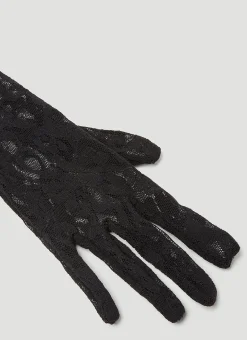 Men Gucci Gloves^Aurora Long Lace Gloves