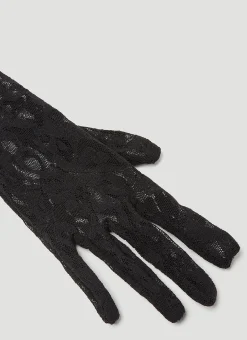 Men Gucci Gloves^Aurora Long Lace Gloves