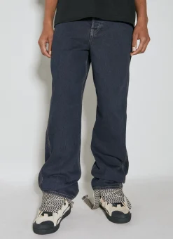 Men Lanvin Jeans^Baggy Twisted Leg Jeans