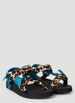 Bandana Leopard Trekky Sandals>Arizona Love Online