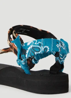 Bandana Leopard Trekky Sandals><noscript><img width=