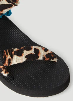 Bandana Leopard Trekky Sandals><noscript><img width=