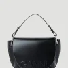 Banner Saddle Handbag>GANNI Online