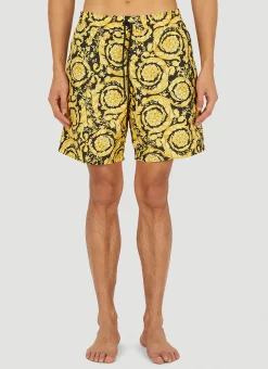 Men Versace Swimwear^Barocco Swim Shorts