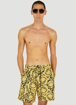 Men Versace Swimwear^Barocco Swim Shorts