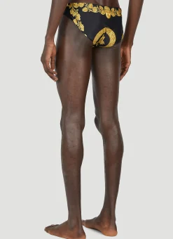 Men Versace Swimwear^Baroque Swim Briefs