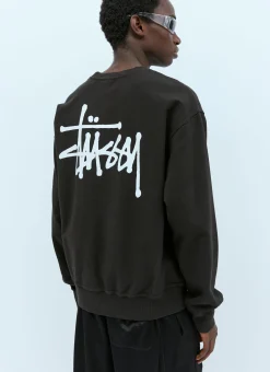 Men Stüssy Sweatshirts^Basic Logo Print Sweatshirt