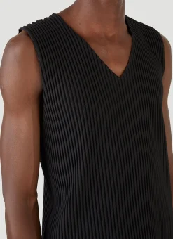 Men Homme Plissé Issey Miyake Tops^Basics V-Neck Vest Top