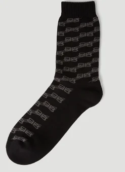 Men Balenciaga Socks^Bb Monogram Socks