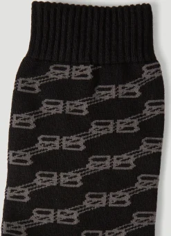 Men Balenciaga Socks^Bb Monogram Socks