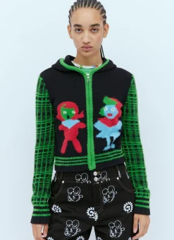 Bear Girl Hooded Knit Cardigan></noscript>Chopova Lowena Hot